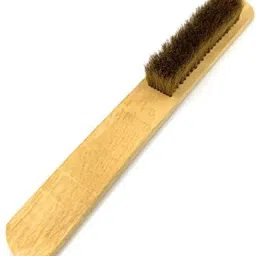 erasio Brass Wire Bristle Brush 8 Row Medium Soft 1pcs Table/Bench Multipurpos Handle Scratch Brush image 2