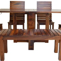 Sheesham Wood Solid Wood 6 Seater Dining Set-image-64