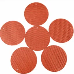 Silicone Round Trivet Pack of 6 Matt Trivet-image-6
