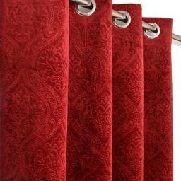 214 cm (7 ft) Velvet Room Darkening Door Curtain (Pack Of 2)-image-55