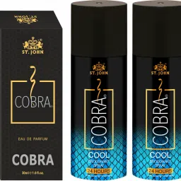 Cobra Deodorant Cool 150ML (Pack of 2) and Cobra 30ML Gift Pack-22