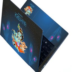 Anweshas Full Body UV Laptop Skin for 15.6 inches - UV_Shree Krishna Cow Night Stars Premium Stretched Vinyl, UV Inks Laptop Decal 15.6-image-17
