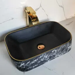 PREMIUM GRADE CERAMIC's Designer ( 12.5 * 20 ) Table Top Basin-image-59