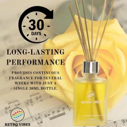 retro vibes Lemon Reed Car Freshener Diffuser Set image 3