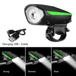 rebel CYCLE LIGHT PLUS HORN AND BACK LIGHT WITH LOCKL COMBO LED Front Rear Light Combo image 2