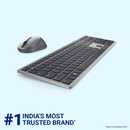 DELL 580-AJNJ Wireless, Bluetooth Standard Laptop Keyboard Compatible with Desktop, Laptop, Mac UV Coated Keys,Internet Keys,Multimedia Keys,Spill Resistant Design,KM7321W Wireless Multi-Device Keyboard & Mouse image 3