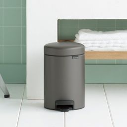 Brabantia Grey NewIcon Plastic Pedal Bin - 3 L-48