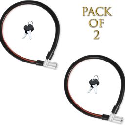 Multi purpose Strip Cable Lock | Bike Lock | Cycle Lock | Helmets (Pack of 2) Bicycle Lock-image-23