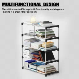srmaji store Plastic Open Book Shelf image 3