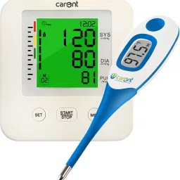 Carent Automatic Blood Pressure Machine BP56 Smart With 4335 Digital thermometer BP Machine Flexible Thermometer for fever Check Bp Monitor-24