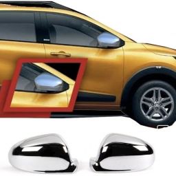 Chrome Finish OVRM Cover Garnish Trim Side View Mirror Cover for Renault Triber Plastic Car Mirror Cover-image-45