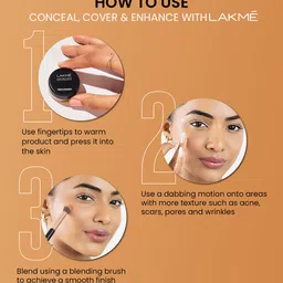 Lakme Absolute Creme Creaseless & Lightweight Concealer - Walnut 38 image 3