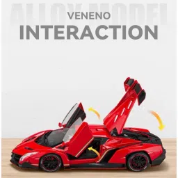 1:24 Scale Model Lambo Veneno Die-Cast Car with Openable Doors & Light And Sound-picture-14