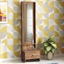 urban ladder Eve Engineered Wood Dressing Table in Classic Walnut Finish-picture-41