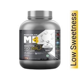 MuscleBlaze Biozyme Iso-Zero,  4.4 lb  Low Carb Swiss Chocolate Hazelnut - Low Sweetness -4