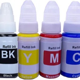 greencom Ink Compatible For GI 790,G2012,G2100,G3000,G3010,G3012,G3100,G1000,G1010 Black + Tri Color Combo Pack Ink Bottle-19
