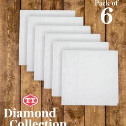 TT Dimond 100% Premium Hankey ["White"] Handkerchief-image-35