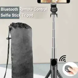 BUFONA Handheld Mobile Stand Holder Broadcast Bluetooth Selfie Stick Tripod +Carry Bag Single Gimbal for Mobile-19