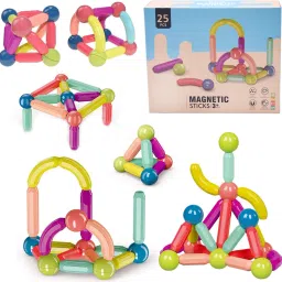 Magnetic Sticks Building Blocks Educational Toys for Kids Age 3+ Years (25 Pcs)-image-28