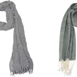 Self Design Pure Cotton Men Multicolor Fancy Scarf-image-10