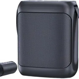 QAWACHH Karaoke Straps Sound Box Equipment With Dual UHF MIC Speaker Mount-18