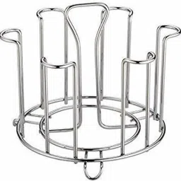 Steel Glass and Organizer /Glass Stand/Glass Holder for Kitchen Dining Table Stainless Steel Glass Holder-8