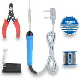 Basic 5 in1 Mobile Soldering Iron Equipment Tool Machine Combo Kit Set with Flux Paste and Wire 30 W Simple-image-24