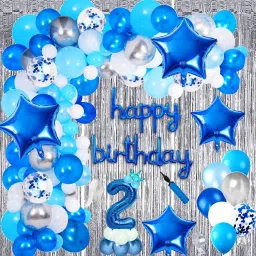2nd Birthday Decorations Kit Items For Baby Girls Boys Party & Celebration-image-57