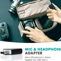 Sancy Plug-and-Play Sound Card for Headsets and Microphones USB Adapter image 5