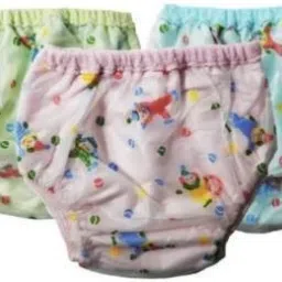 Kids PVC Diaper Joker Plastic Panty Padded Baby Nappy-image-14