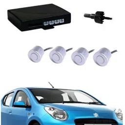 4 White Parking Sensors With LED Display Which Increased Safety of Passengers/Car One Alarm Kit For A-Star Parking Sensor-image-3