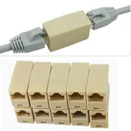 TAAPSEE 10Pack RJ45 CAT5 Coupler Plug Network LAN Cable Extender Connector Adapter Lan Adapter-26
