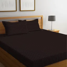 240 TC Cotton Double Striped Flat Bedsheet-image-57