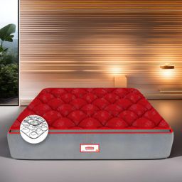 coirfit LUXURINO Pillow Top with ISPT TECHNOLOGY Red 10 Inch Bonnell Spring & PU Foam King Size Mattress-picture-30