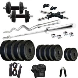 30 kg 30 Kg PVC Weight Lifting Package with Rods Home Gym Combo-image-66