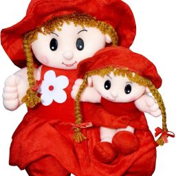 Mother & Baby Doll Red- 33 cm-image-50