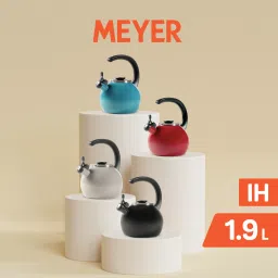Enamel On Steel Whistling Tea Kettle 1.9 Liters, Turquoise Coffee Pan 20 cm diameter with Lid 1.9 L capacity-image-14
