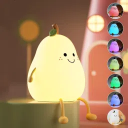 Night Light for Kids, Cute Silicone Nursery Pear Lamp for Baby and Toddler Night Lamp-picture-31