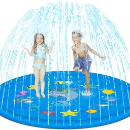 Non-Slip Splash Pad for Kids, Thicken Sprinkler Pool Summer Outdoor Water Toys-6