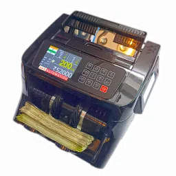 AKS AUTOMATION TOUCH MASTER Mix Value Currency Counter with Fake Note Detection Note Counting Machine image 2