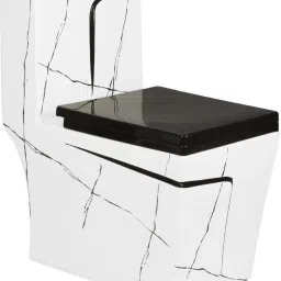 Designer One Piece Rimless Flushing Western Commode Floor Mounted S Trap 225mm Western Commode-16