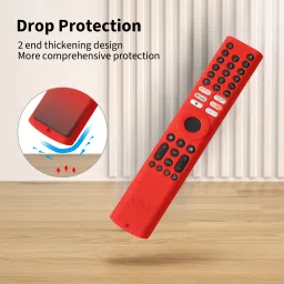 oboe Front & Back Case for Xiaomi Mi Tv FX Series Remote XMRM-21 Protective Cover with Lanyard [Remote NOT Included] image 3