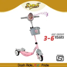 Noddy Deluxe 3 wheel Kids Scooter with Storage Basket and LED Lights (Red)…-picture-13