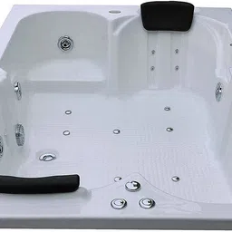 madonna 6 Feet Acrylic Combi-Massage Bathtub for adults - White Free-standing Bathtub-picture-8