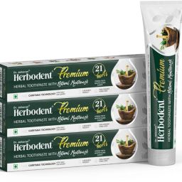 Premium Toothpaste Dr. Jaikaran's Fluoride Free Toothpaste with 21 Rare Herbs And No Artificial Flavor, Gelatin or Chalk Powder ( 100g Pack of 3) Toothpaste-12