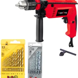 RP-383 13B HAMMER DRILL HEAVY DUTY FORWORD & REVERSE with Reverse Rotaion and Variable Speed And 13pcs&5pcs Drill Bit Hammer Drill-image-39