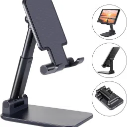 TITTYNO Best Quality Height Adjustable Mobile Phone Stand for Desk, Fully Foldable Phone Holder, Tablet Stand, Case Friendly Compatible with All Phones Mobile Holder image 3