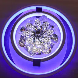 Rotating Crystal Flower Ceiling Light Ceiling Lamp-27