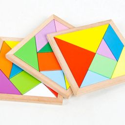 Tangram Wooden Puzzle Educational Toy For Kids|Colorful Brain Teaser|-20