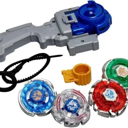 4 in 1 Metal Masters Fury High Speed Launcher Beyblade -Multicolor-picture-1